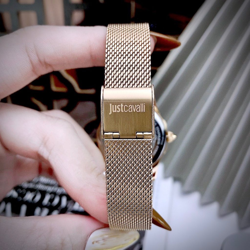 Đồng hồ Just Cavalli JC1L095M0075 Rose Gold nữ máy pin Nhật Like Auth 35mm