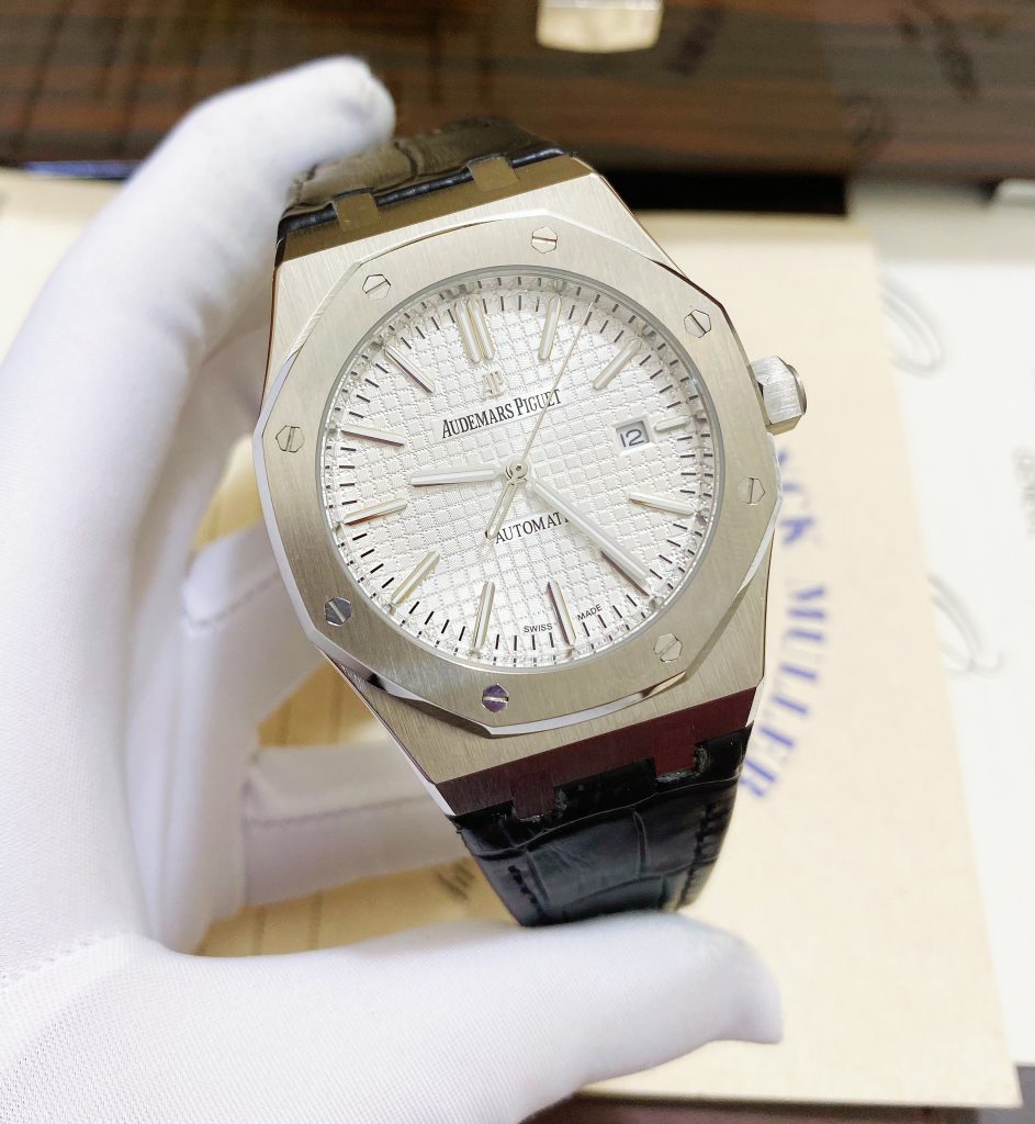 Đồng hồ nam Audemars Piguet Super Fake 11 máy cơ Nhật màu trắng 41mm (2)