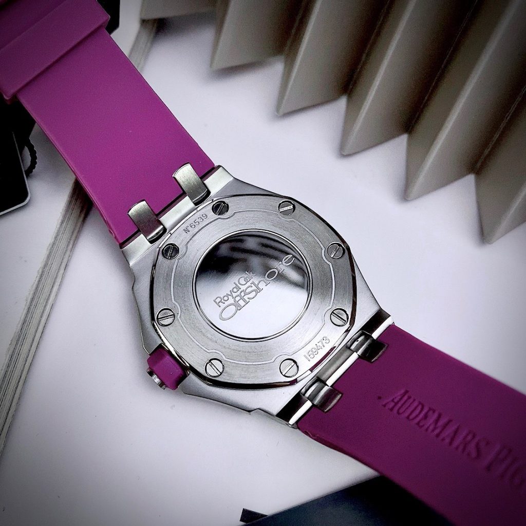Đồng hồ nữ Audemars Piguet Royal Oak Offshore màu tím Fake máy Nhật 37mm (2)