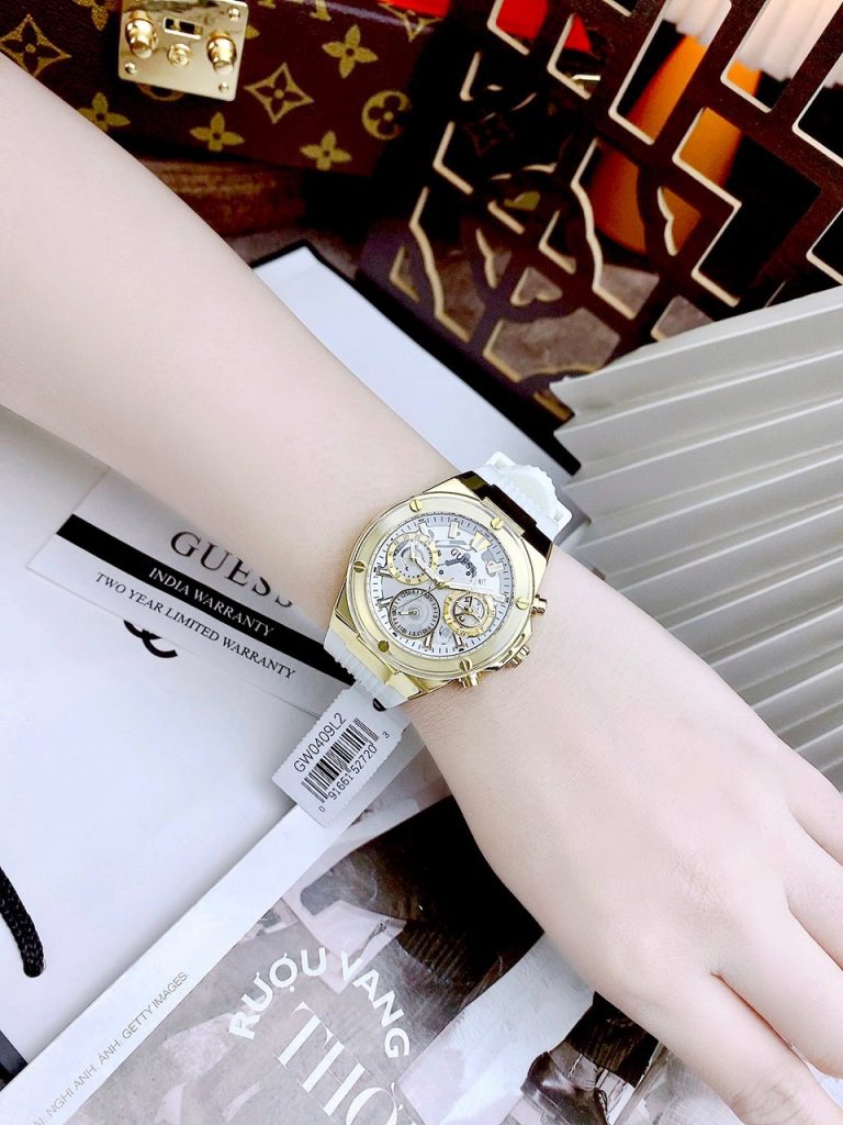 Đồng hồ nữ Like Auth Guess Eco-Friendly GW0409L2 màu trắng 39mm (2)