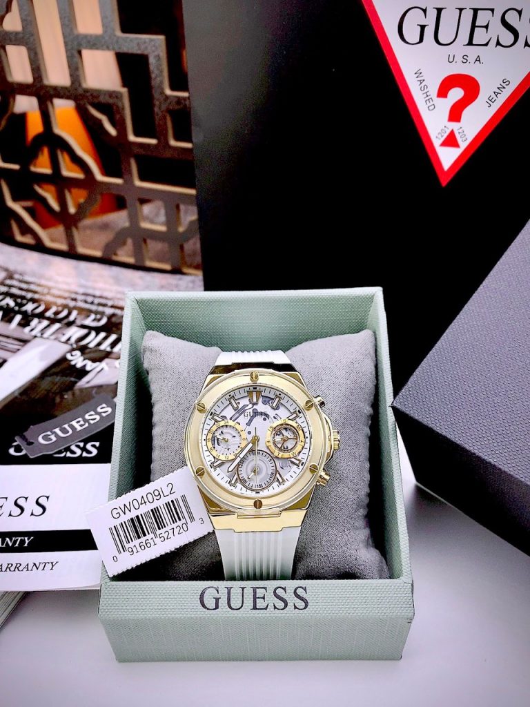 Đồng hồ nữ Like Auth Guess Eco-Friendly GW0409L2 màu trắng 39mm (2)