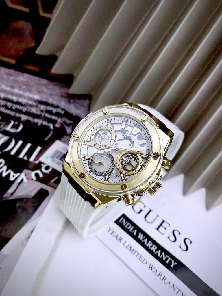 Đồng hồ nữ Like Auth Guess Eco-Friendly GW0409L2 màu trắng 39mm (2)