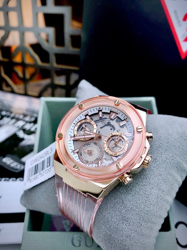 Đồng hồ nữ Like Auth Guess Eco-Friendly GW0409L3 màu hồng 39mm (2)