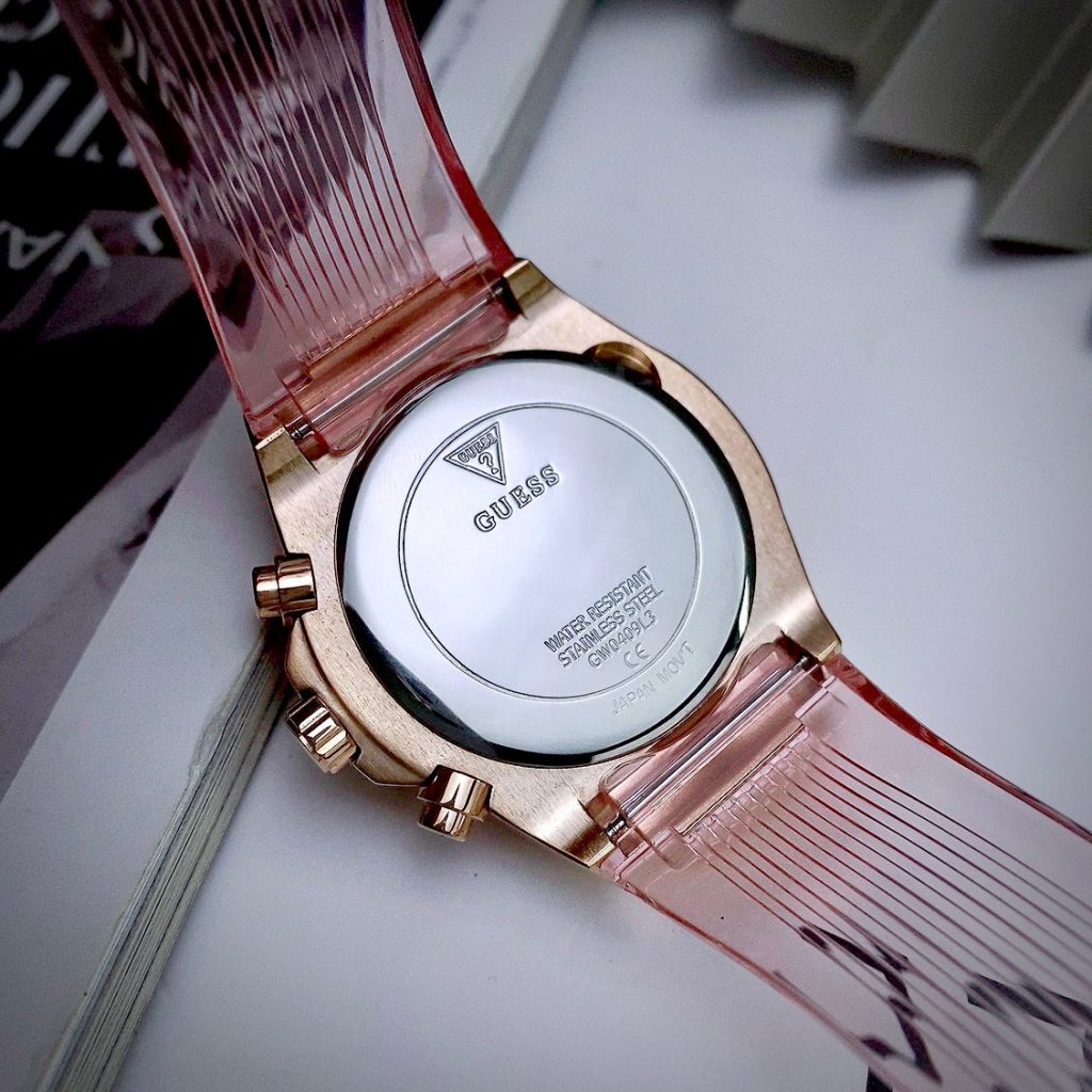Đồng hồ nữ Like Auth Guess Eco-Friendly GW0409L3 màu hồng 39mm (2)