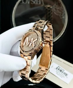 Đồng hồ nữ Michael Kors Rose Gold Like Auth dây kim loại 36mm (2)