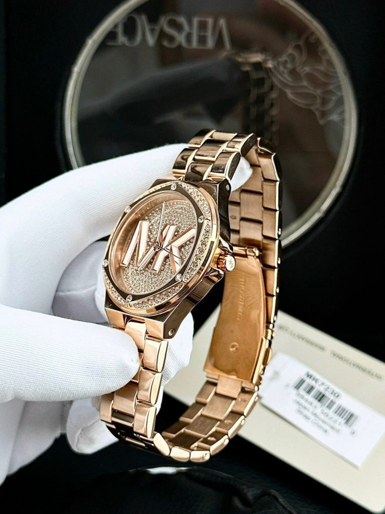 Đồng hồ nữ Michael Kors Rose Gold Like Auth dây kim loại 36mm (2)