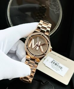 Đồng hồ nữ Michael Kors Rose Gold Like Auth dây kim loại 36mm (2)