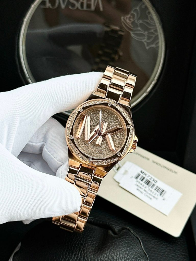 Đồng hồ nữ Michael Kors Rose Gold Like Auth dây kim loại 36mm (2)