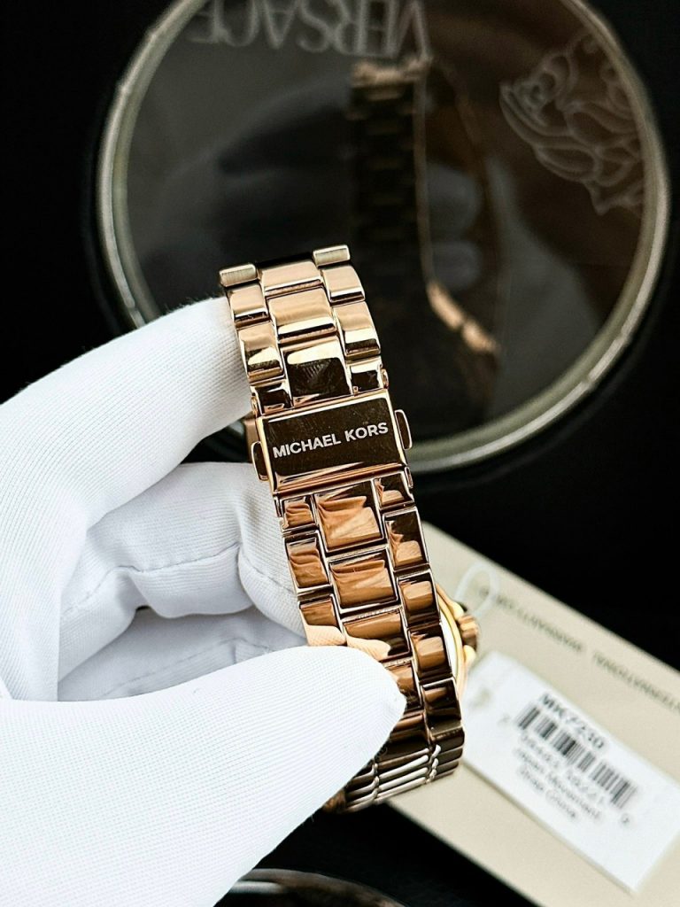 Đồng hồ nữ Michael Kors Rose Gold Like Auth dây kim loại 36mm (2)