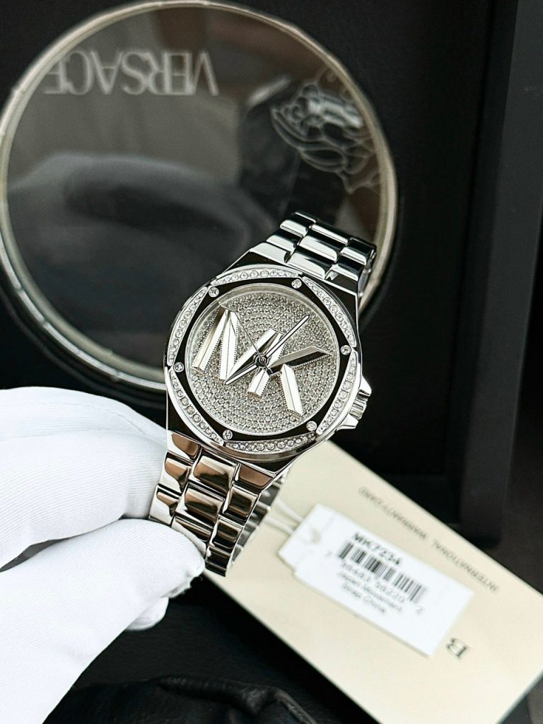 Đồng hồ nữ Michael Kors Silver Like Auth đính đá 36mm (2)