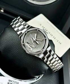 Đồng hồ nữ Michael Kors Silver Like Auth đính đá 36mm (2)