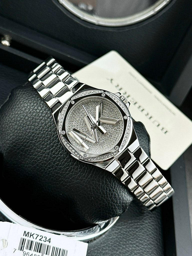 Đồng hồ nữ Michael Kors Silver Like Auth đính đá 36mm (2)
