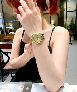 Đồng hồ nữ Michael Kors Vàng Gold Like Auth máy pin Nhật 36mm (2)