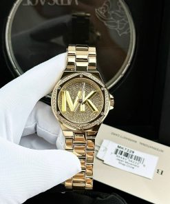 Đồng hồ nữ Michael Kors Vàng Gold Like Auth máy pin Nhật 36mm (2)