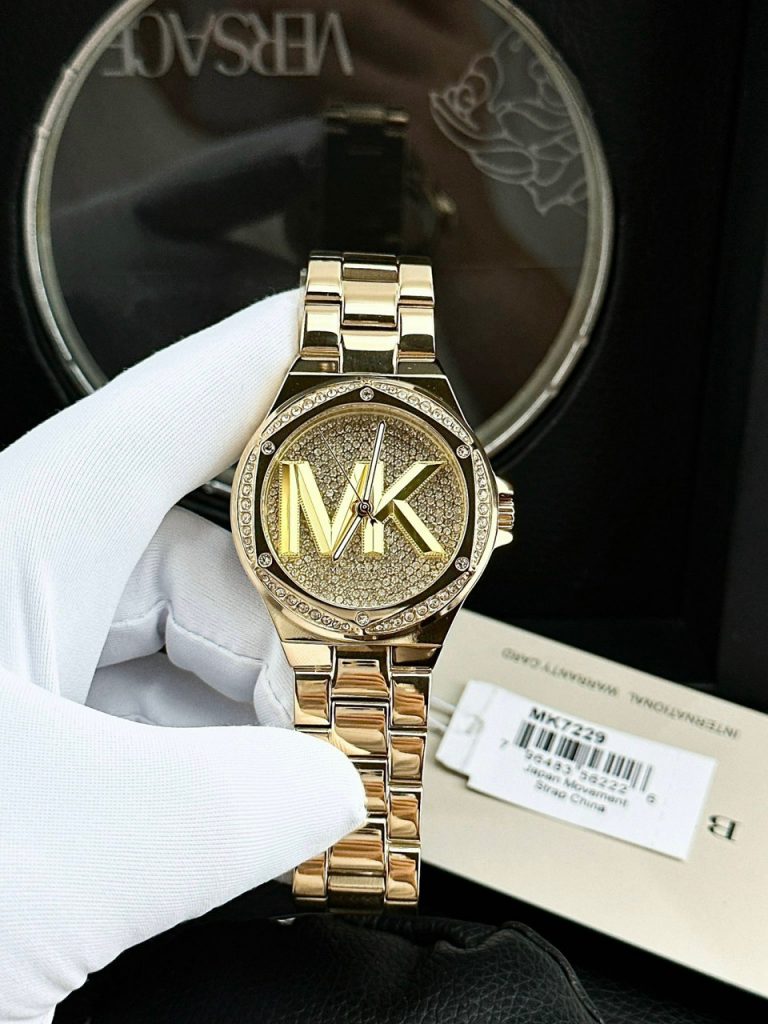 Đồng hồ nữ Michael Kors Vàng Gold Like Auth máy pin Nhật 36mm (2)