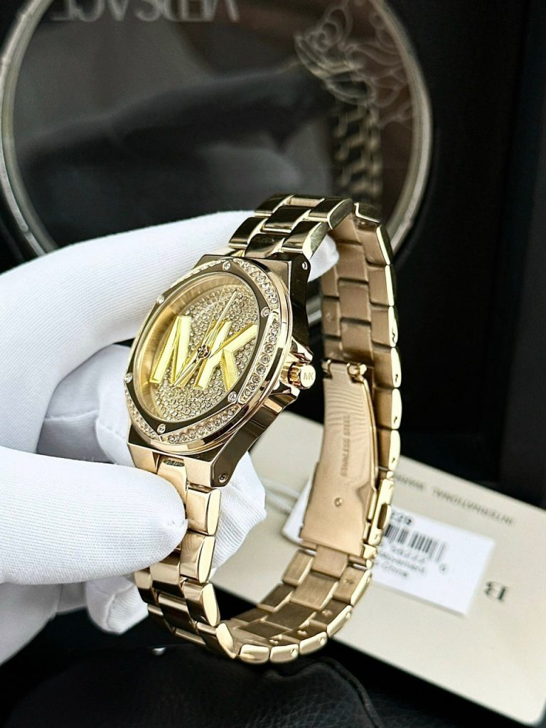 Đồng hồ nữ Michael Kors Vàng Gold Like Auth máy pin Nhật 36mm (2)