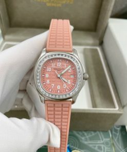 Đồng hồ nữ Patek Philippe đính đá Baguette máy Pin Nhật 35mm (1)