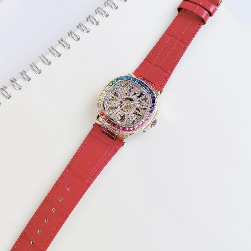 Đồng hồ nữ chính hãng Davena D31951 màu rose gold máy cơ 32mm (2)