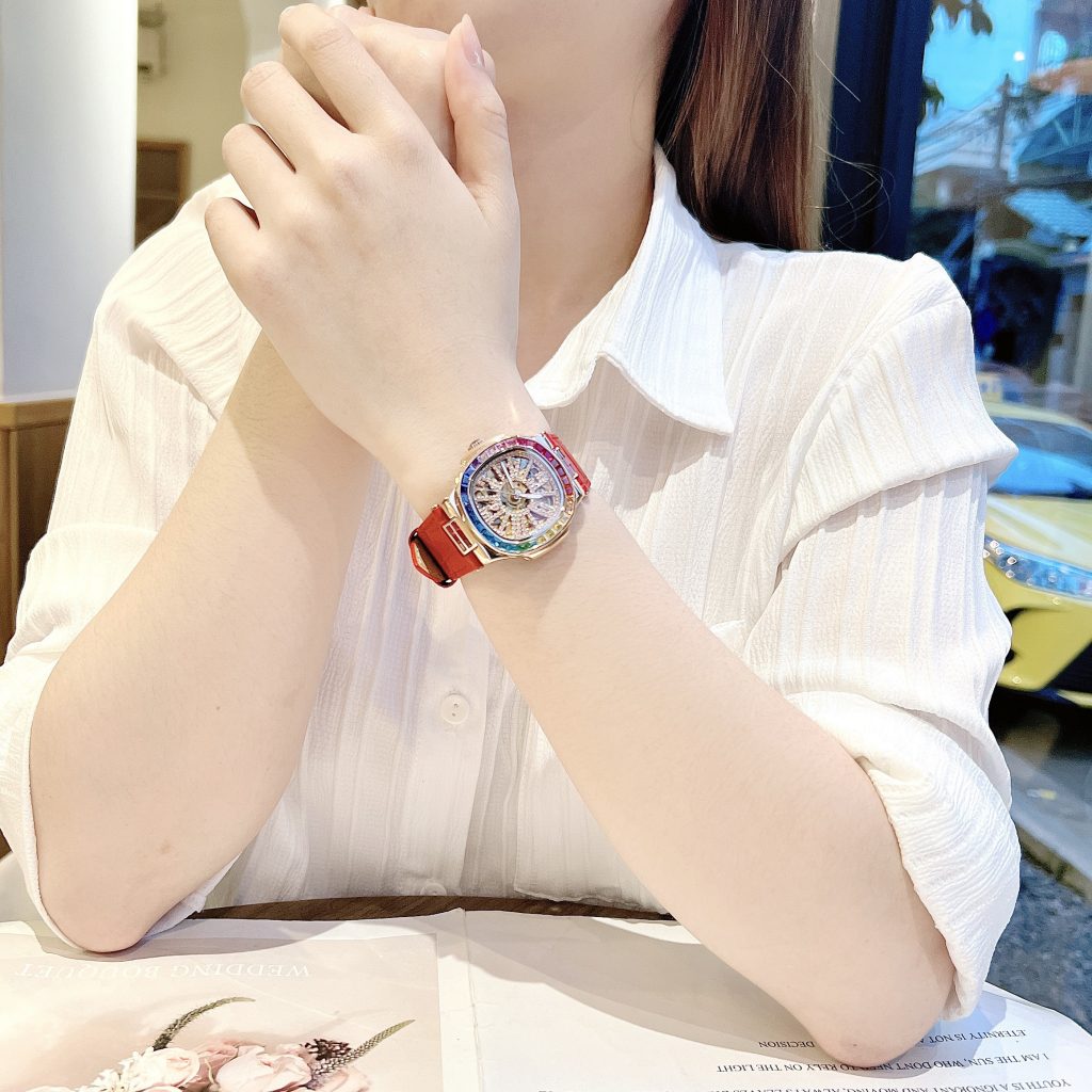 Đồng hồ nữ chính hãng Davena D31951 màu rose gold máy cơ 32mm (2)