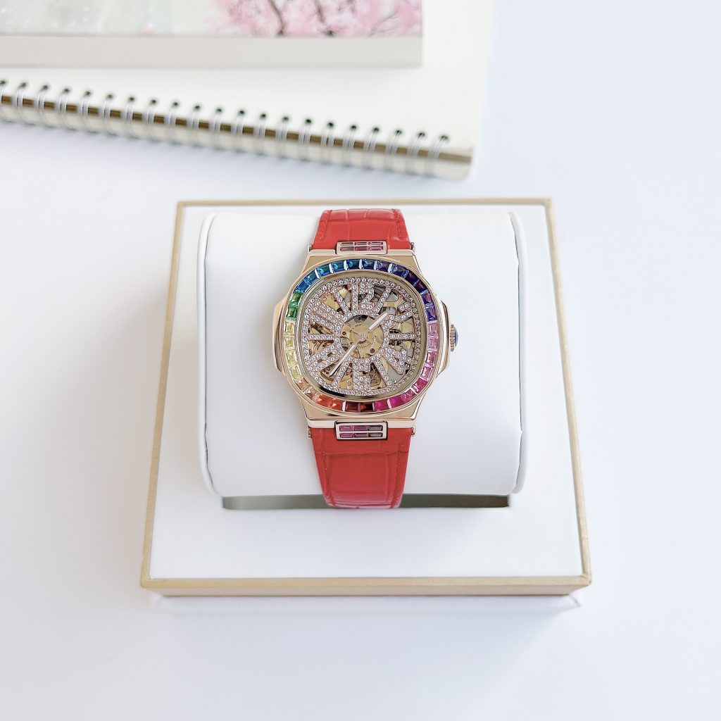 Đồng hồ nữ chính hãng Davena D31951 màu rose gold máy cơ 32mm (2)