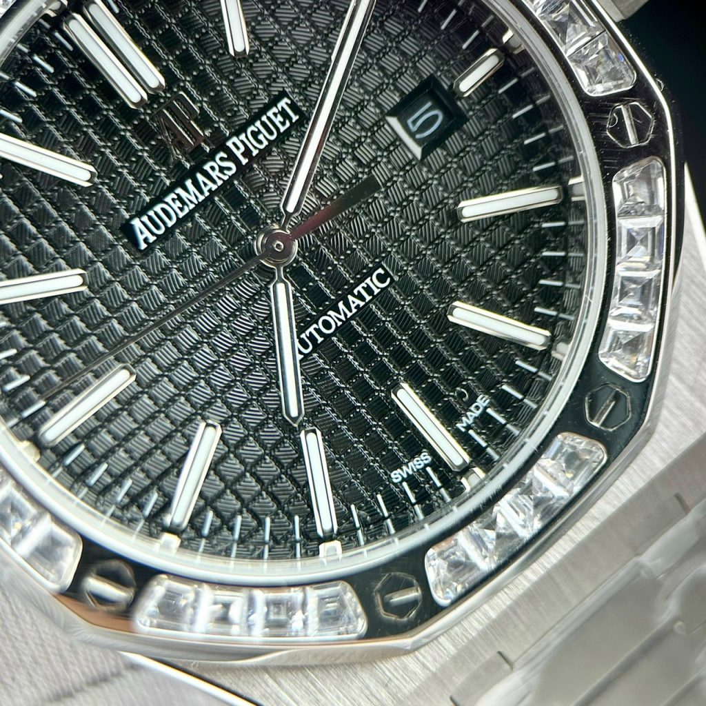 Đồng hồ Audemars Piguet Fake 11 cao cấp nam mặt đen 41mm (2)