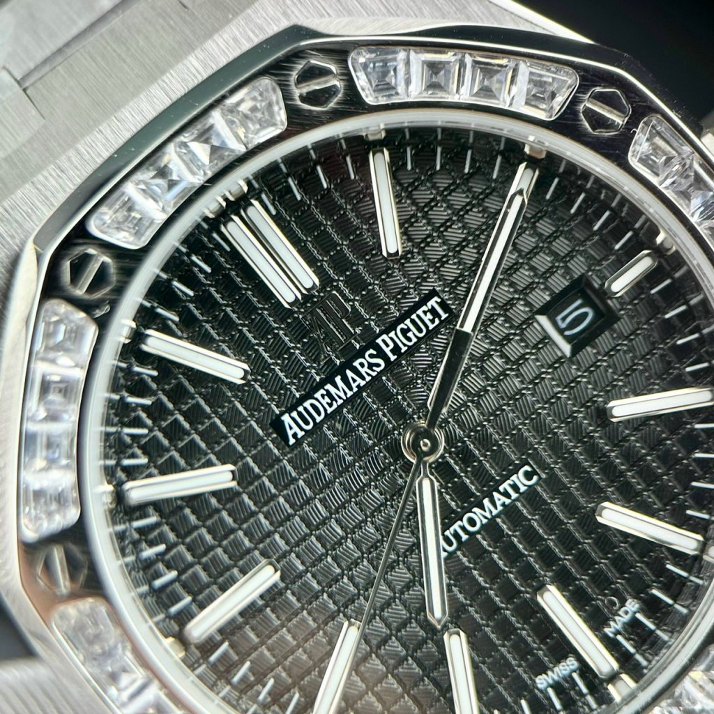 Đồng hồ Audemars Piguet Fake 11 cao cấp nam mặt đen 41mm (2)