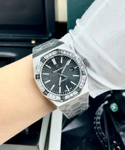 Đồng hồ Audemars Piguet Fake 11 cao cấp nam mặt đen 41mm (2)