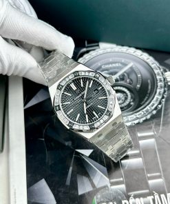 Đồng hồ Audemars Piguet Fake 11 cao cấp nam mặt đen 41mm (2)