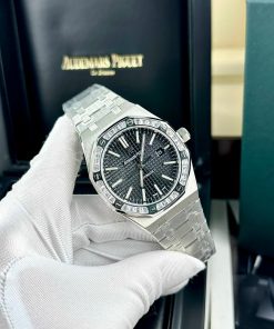 Đồng hồ Audemars Piguet Fake 11 cao cấp nam mặt đen 41mm (2)