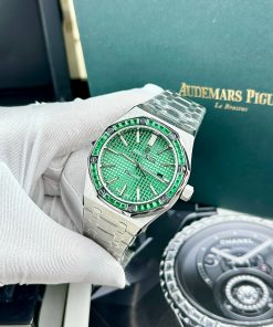 Đồng hồ Audemars Piguet Fake cao cấp máy cơ Nhật mặt xanh 41mm (2)
