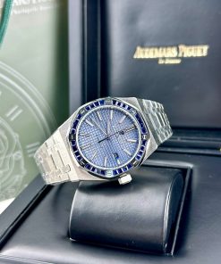 Đồng hồ Audemars Piguet Fake máy cơ Nhật nam đính đá baguette 41mm (2)