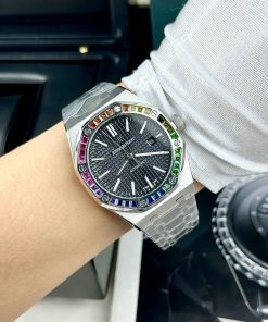 Đồng hồ Audemars Piguet Rainbow nam dây kim loại Fake cao cấp 41mm (2)