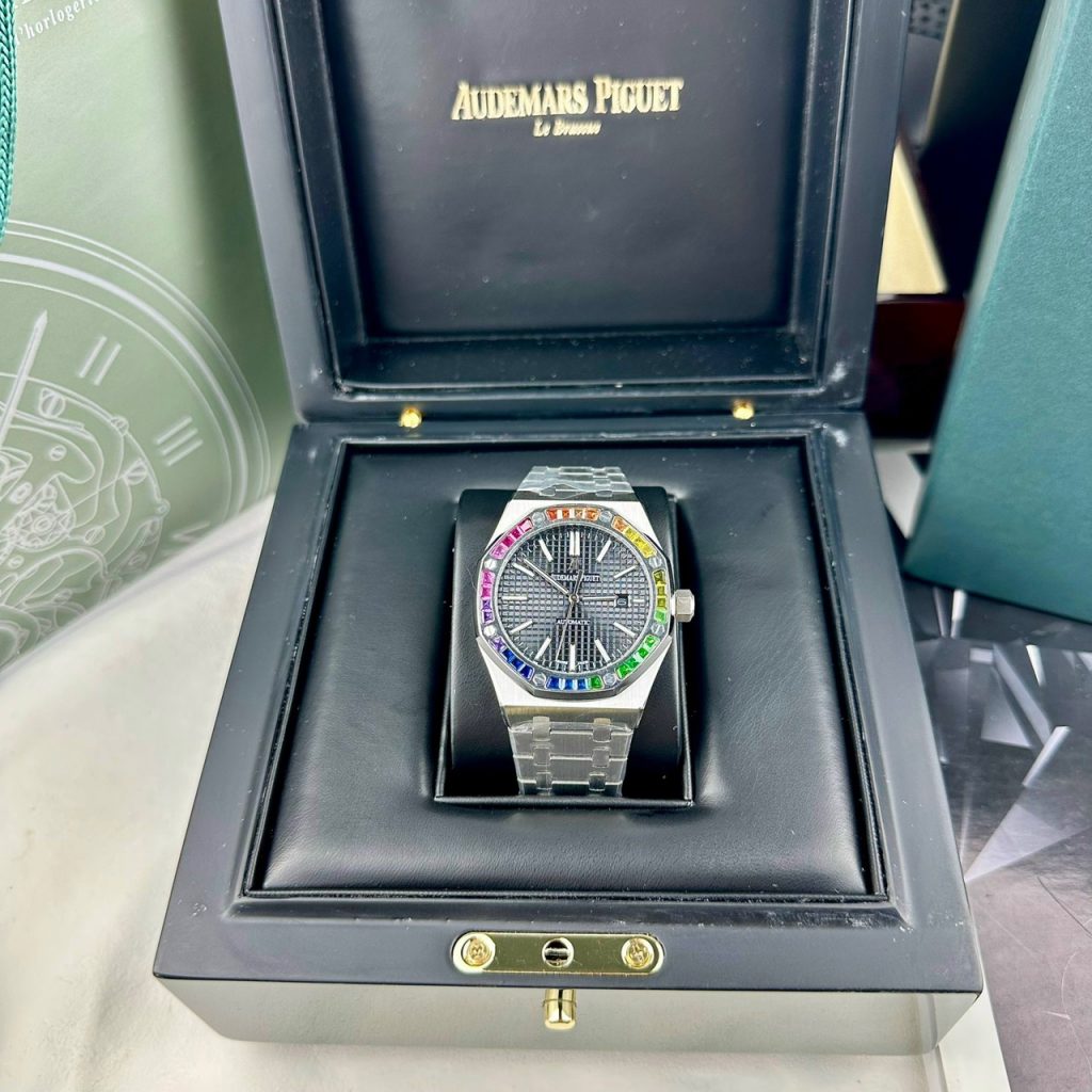 Đồng hồ Audemars Piguet Rainbow nam dây kim loại Fake cao cấp 41mm (2)