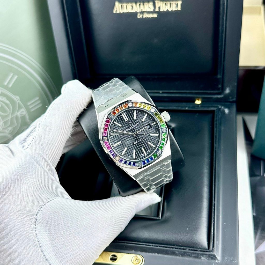 Đồng hồ Audemars Piguet Rainbow nam dây kim loại Fake cao cấp 41mm (2)