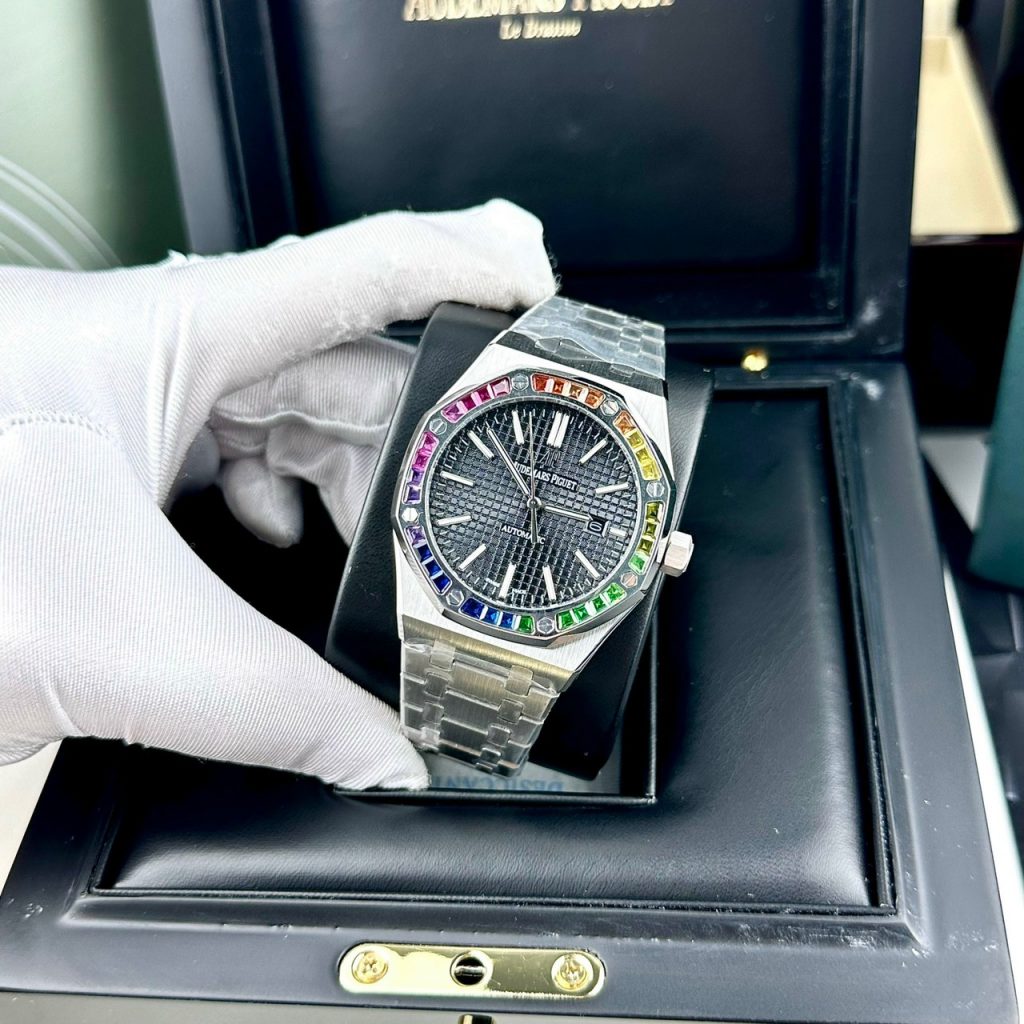 Đồng hồ Audemars Piguet Rainbow nam dây kim loại Fake cao cấp 41mm (2)