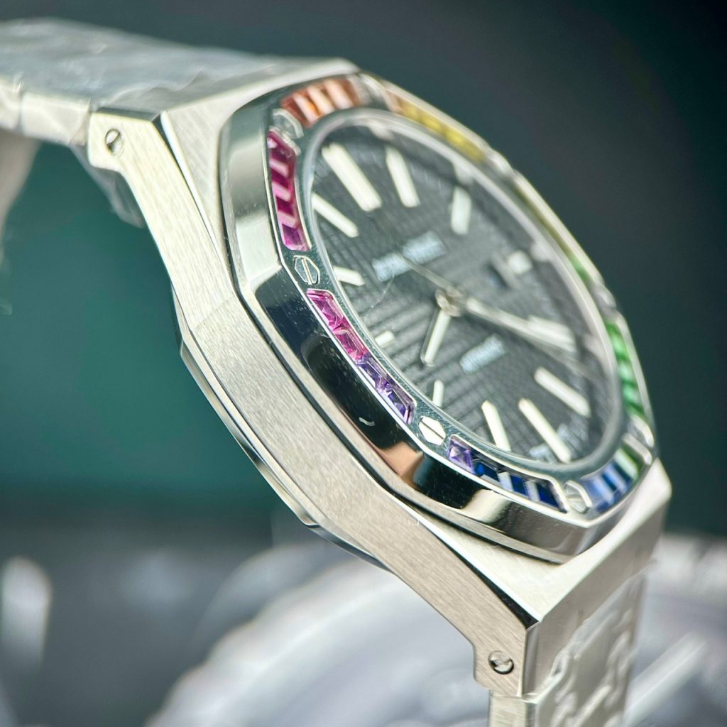 Đồng hồ Audemars Piguet Rainbow nam dây kim loại Fake cao cấp 41mm (2)