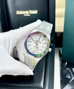 Đồng hồ Audemars Piguet Rainbow nam mặt trắng Fake 11 cao cấp 41mm (2)