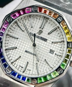 Đồng hồ Audemars Piguet Rainbow nam mặt trắng Fake 11 cao cấp 41mm (2)