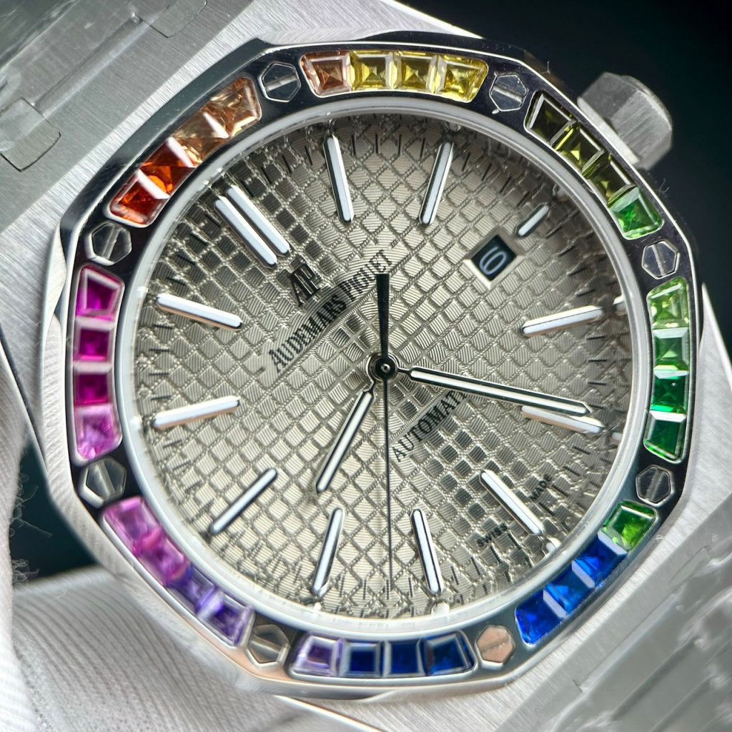 Đồng hồ Audemars Piguet Rainbow nam máy cơ Nhật Fake cao cấp 41mm (2)