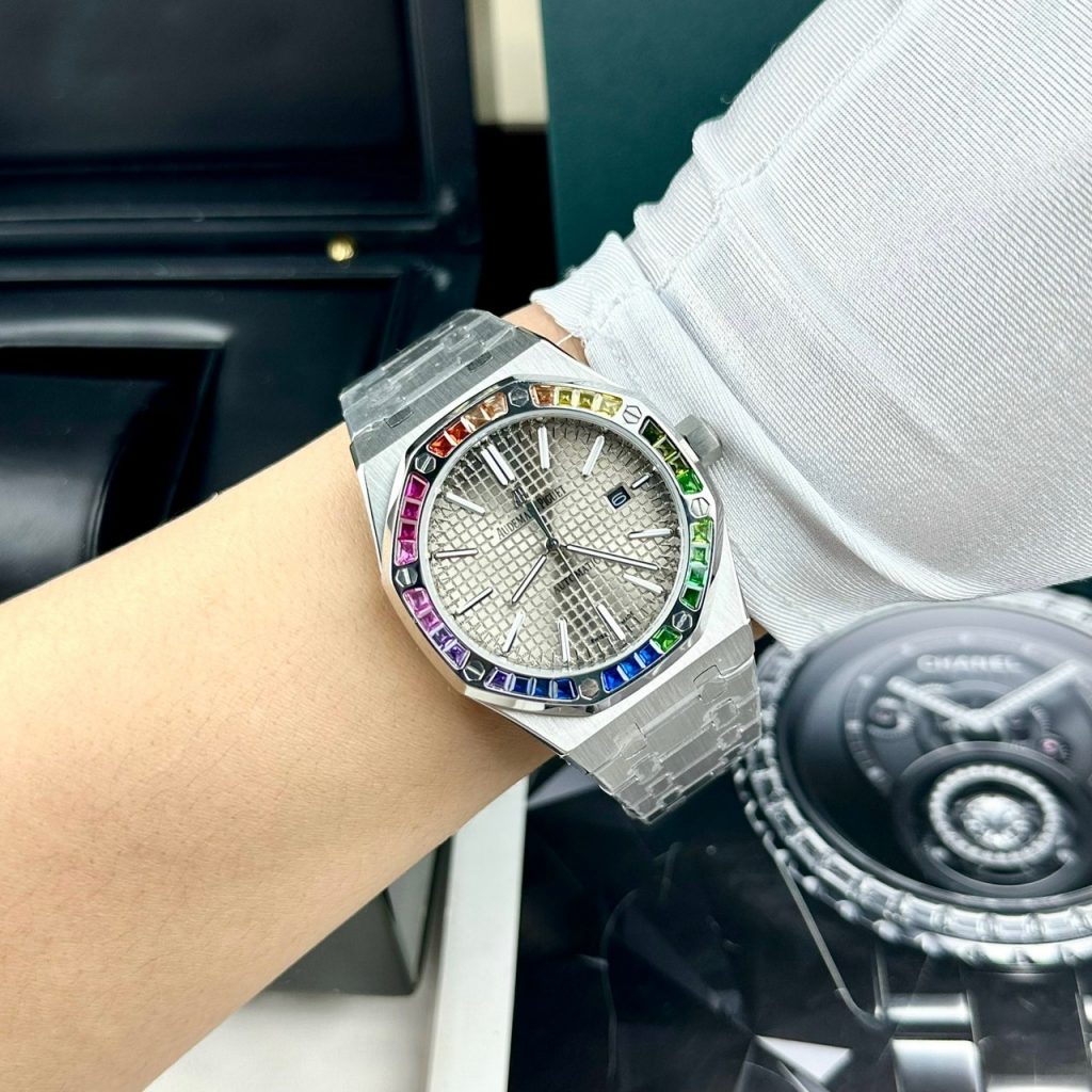 Đồng hồ Audemars Piguet Rainbow nam máy cơ Nhật Fake cao cấp 41mm (2)