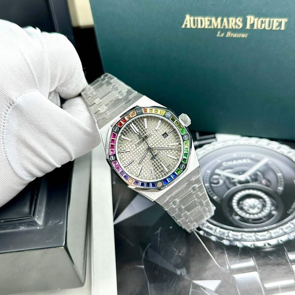 Đồng hồ Audemars Piguet Rainbow nam máy cơ Nhật Fake cao cấp 41mm (2)