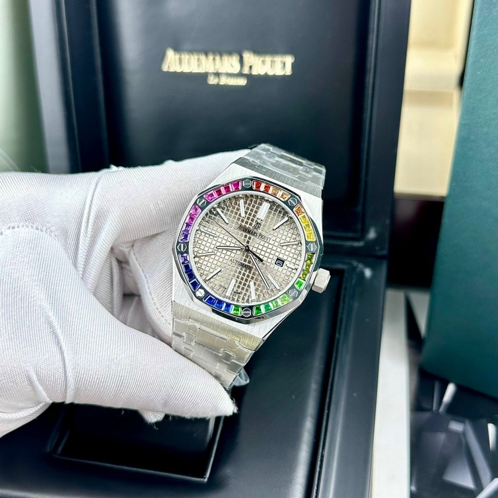Đồng hồ Audemars Piguet Rainbow nam máy cơ Nhật Fake cao cấp 41mm (2)