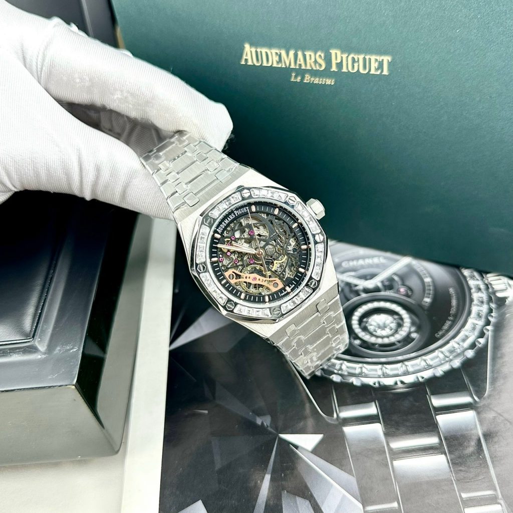 Đồng hồ Audemars Piguet Super Fake 11 nam đính đá baguette 41mm (11)