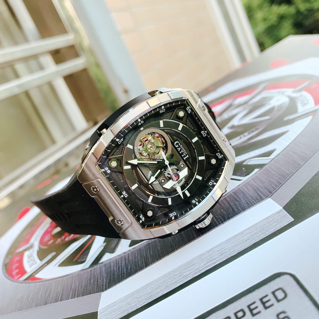 Đồng hồ Bonest Gatti BG5602-A1 nam dây cao su chính hãng 45mm (2)