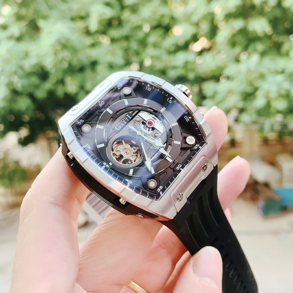 Đồng hồ Bonest Gatti BG5602-A1 nam dây cao su chính hãng 45mm (2)