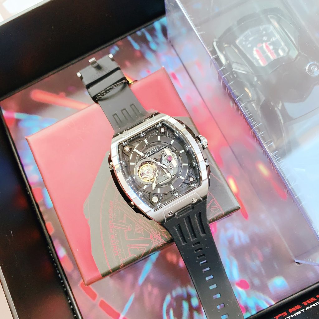 Đồng hồ Bonest Gatti BG5602-A1 nam dây cao su chính hãng 45mm (2)