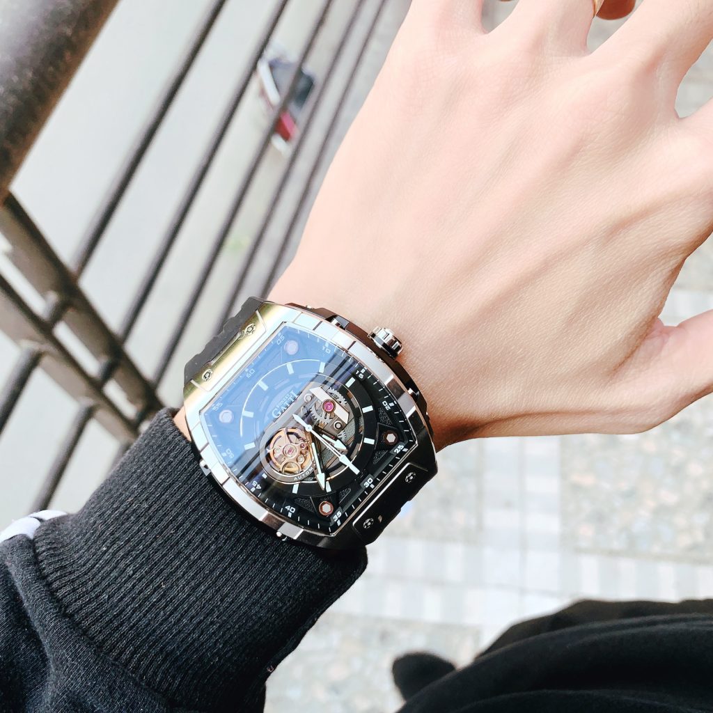 Đồng hồ Bonest Gatti BG5602-A1 nam dây cao su chính hãng 45mm (2)