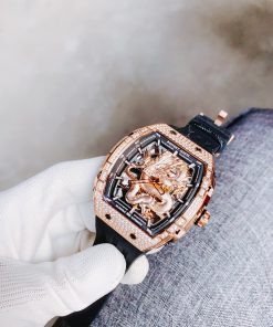 Đồng hồ Bonest Gatti BG5605-A2 rose gold chính hãng nam đính đá 45mm (2)