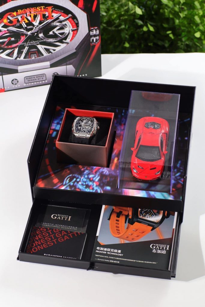 Đồng hồ Bonest Gatti BG5606-A1 rồng châu âu nam cọc số dạ quang chính hãng 45mm (2)
