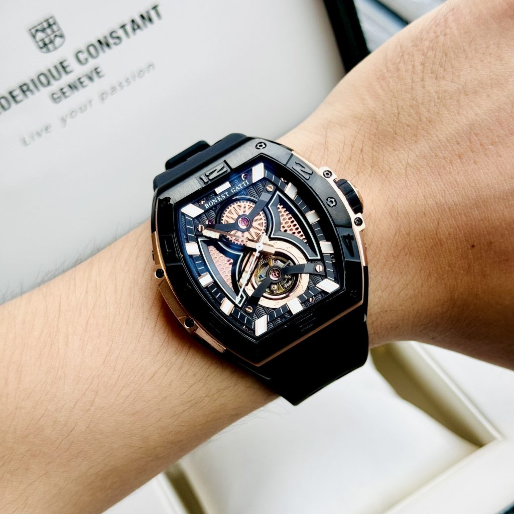 Đồng hồ Bonest Gatti BG5701-A1 chính hãng nam dây cao su 44mm (2)